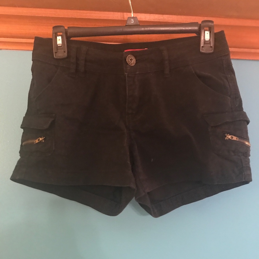 Black Cargo Shorts